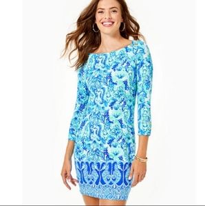 Lilly Pulitzer UPF 50+ Sophie Dress Sea Glass Aqua L